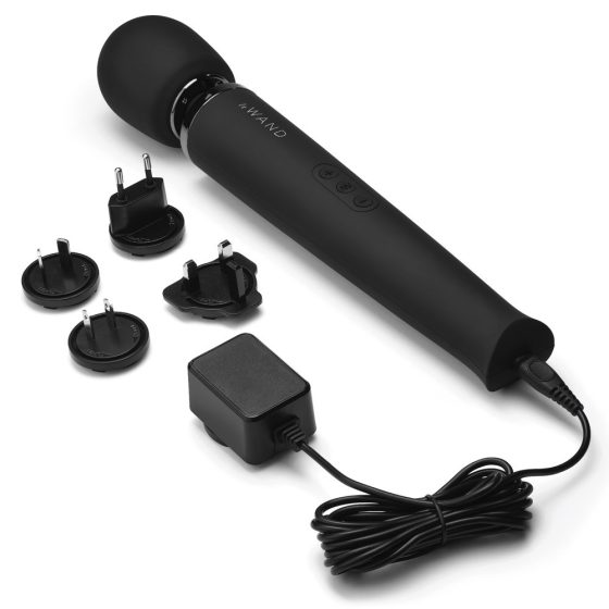 Le Wand Petite - ekskluzivni vibrator za masažu na baterije (crni)