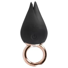 Belou - punjivi vodootporni vibratori za klitoris - crni