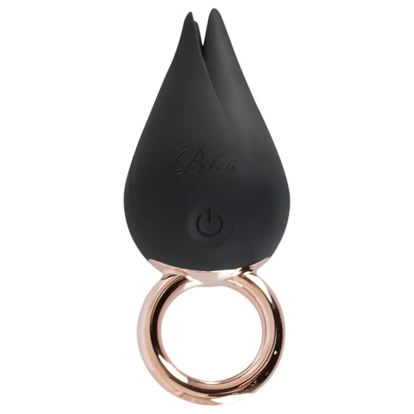 Belou - punjivi, vodootporni klitoris vibrator (crni)