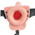 Fetish Strap-On 6 - podesivi, šuplji vibrator (prirodni izgled)