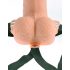 Fetish Strap-On 6 - podesivi, šuplji vibrator (prirodni izgled)