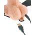 Fetish Strap-On 6 - podesivi, šuplji vibrator (prirodni izgled)