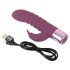 Rabbit Vibe - punjivi G-točka vibrator s klitoralnim nastavkom (ljubičasti)