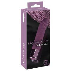  You2Toys Elegant Realistic - punjivi, vodootporni vibrator (ljubičasta)