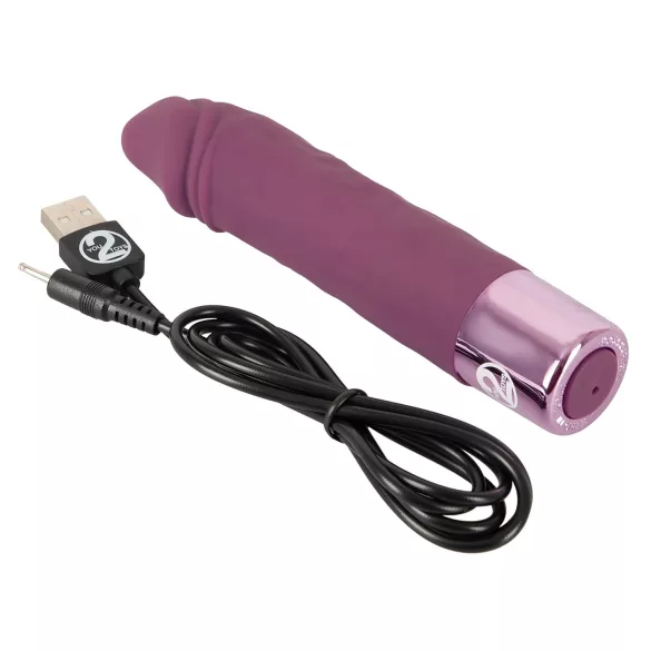 You2Toys Elegant Realistic - vibrator na punjenje - vodootporan - ljubičasta