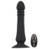 Black Velvet - punjivi crni analni vibrator s impulzima