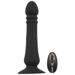 Black Velvet - analni vibrator na baterije (crni)