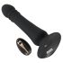Black Velvet - punjivi crni analni vibrator s impulzima