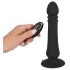Black Velvet - punjivi crni analni vibrator s impulzima