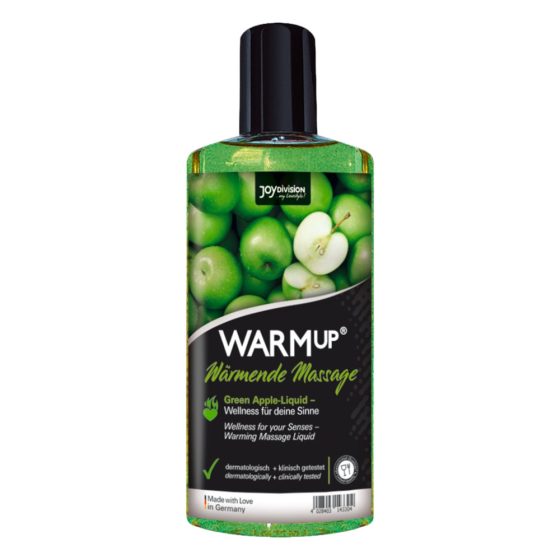 JoyDivision WARMup - zagrijavajuće ulje za masažu - zelena jabuka (150ml)