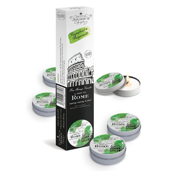 Petits Joujoux Rome masažna svijeća - grejp i bergamot 5x43ml