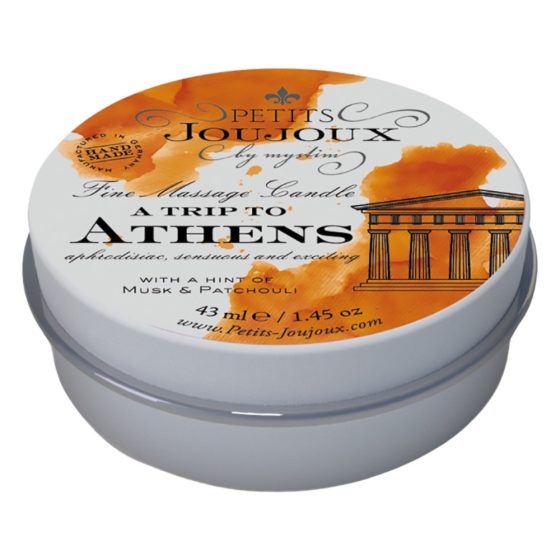 Petits Joujoux Athens - svijeća za masažu - mošus-pačuli (43 ml)