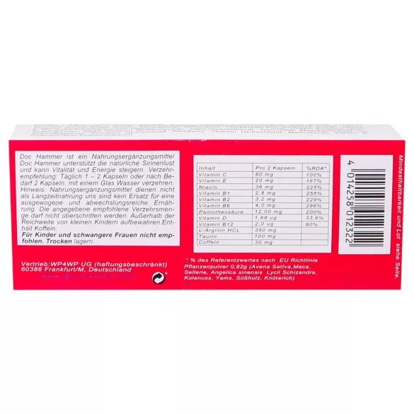 Doc Hammer - dodatak prehrani kapsule - unisex - 24 komada