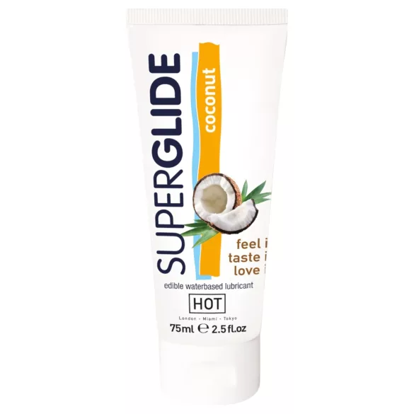 HOT Superglide - jestivi lubrikant kokos - 75ml