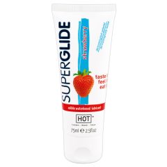 HOT Superglide Strawberry - jestivi lubrikant (75ml)