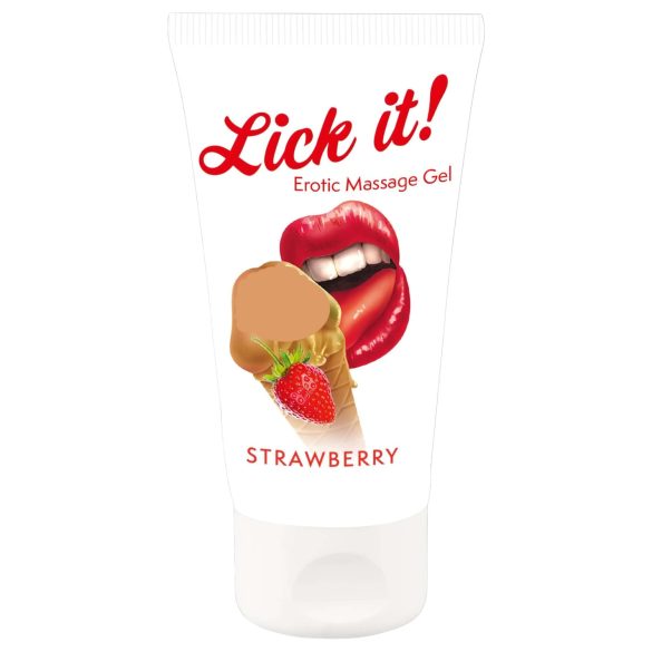 Lick it! - Jestivo 2u1 lubrikant - jagoda (50 ml)