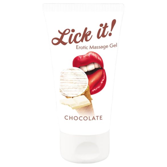 Lick it! - jestivo 2u1 lubrikant - bijela čokolada (50 ml)