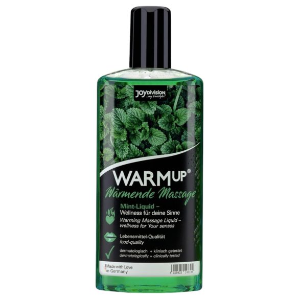 JoyDivision WARMup - zagrijavajuće ulje za masažu - menta (150 ml)