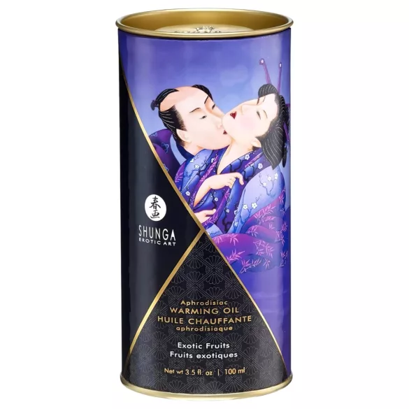 Shunga - masažno ulje s efektom zagrijavanja - egzotično voće 100ml
