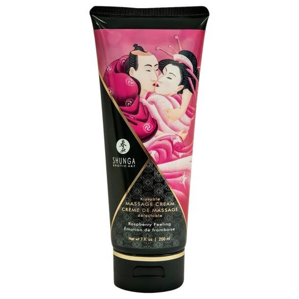 Shunga - masažna krema - malina - 200ml