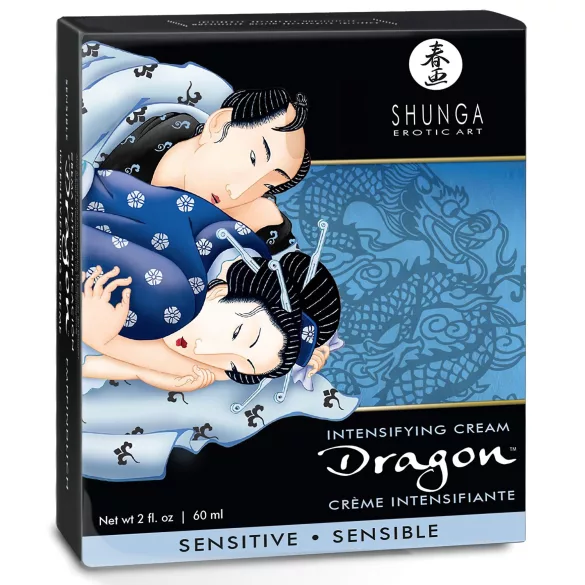 Shunga Dragon Sensitive - intim gel za muškarce - 60ml