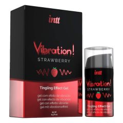 Intt Vibration! - tekući vibrator - jagoda (15ml)