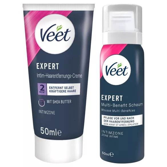 Veet - krema za intimnu depilaciju i hidratantna pjena za žene (2*50 ml)