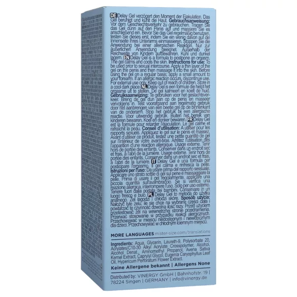 Mister Size - gel za odgađanje ejakulacije - 50ml