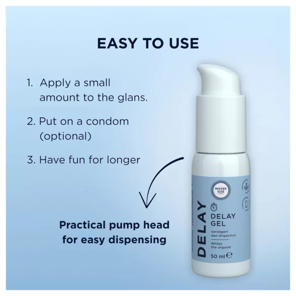Mister Size - gel za odgađanje ejakulacije - 50ml