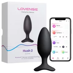   Lovense Hush 2 S - analni vibrator s upravljanjem putem aplikacije (38 mm, crni)