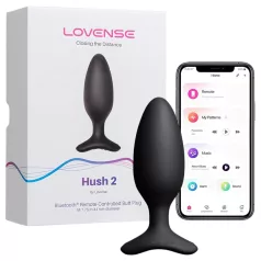   Lovense Hush 2 M - analni vibrator na daljinsko upravljanje putem aplikacije (45 mm, crni)