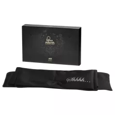   Bijoux Indiscrets Shhh Blindfold - premium satenski bondage šal (crni)