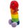 Plišani penis - 30 cm (dugine boje)