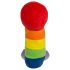 Plišani penis - 30 cm (dugine boje)