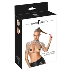 Bad Kitty - lančani ukras za rame (srebrni)