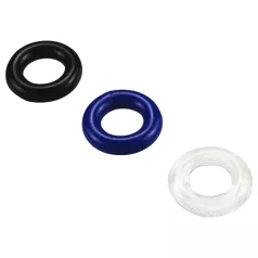   Pulselock Cirkl - set prstenova za penis od TPE-a, 3 kom (crni)