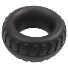   Pulselock Oak - ekstra debeli silikonski prsten za penis (crni) - 40 mm