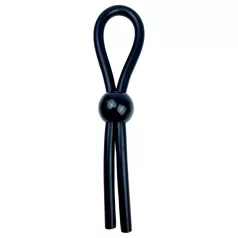   Pulselock Forge - podesivi lasso silikonski prsten za penis (crni)