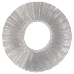  Pulselock Cocktura - rebrasti TPE prsten za penis (prozirni) - 19 mm