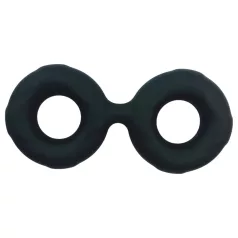   Pulselock Taur - dvostruki prsten za penis i testise (crni) - 25 mm