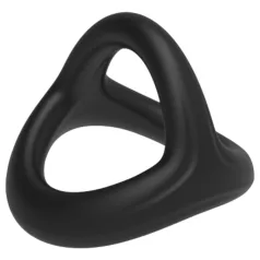   Pulselock Taur - Y-oblik prstena za penis i testise (crni) - S