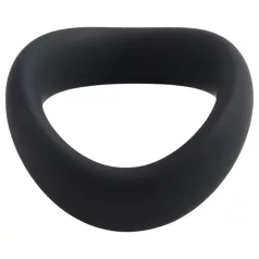   Pulselock Cocktura - uvijeni silikonski prsten za penis (crni) - 47,5 mm