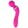 Usamljeni 2u1 – masažer i G-točka vibrator s 3 nastavka (ružičasti)