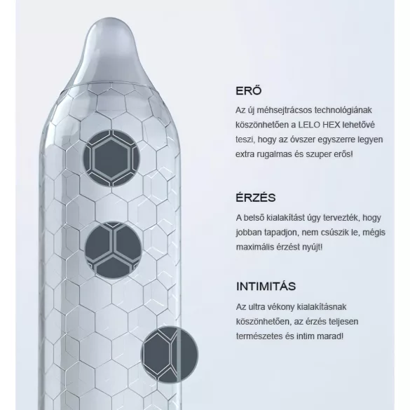LELO Hex Original - kondom - ultra tanak - 1 komad
