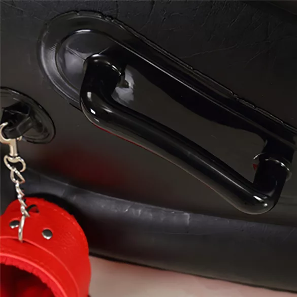 Magic Pillow - Fetiš seks jastuk na napuhavanje s lisicama - velik - crveni