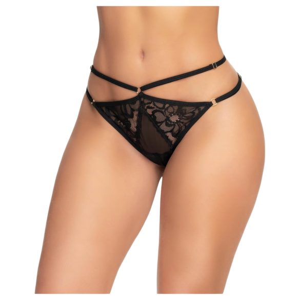 Mapalé - uzorak, seksi otvorene gaćice (crne) - M/L