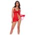 Mapalé - čipkasti babydoll i tanga (crvena)