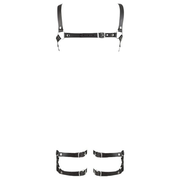 ZADO - kožni body remen - crni - L/XL