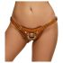 ZADO - Kožni pojas za strap-on (smeđi)