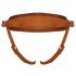 ZADO - Kožni pojas za strap-on (smeđi) - XXL